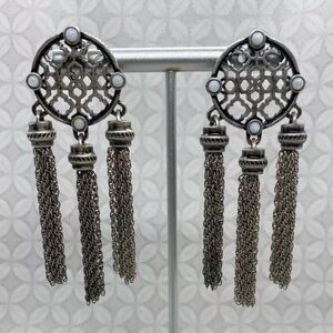 Kendra Scott Southwestern Dream Catcher Earrings Silver